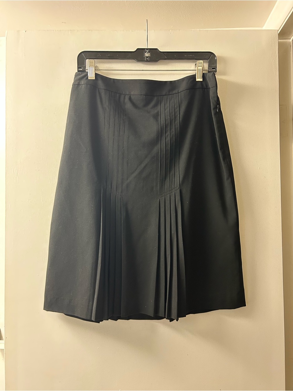Worthington Black A-Line Pleated Skirt
